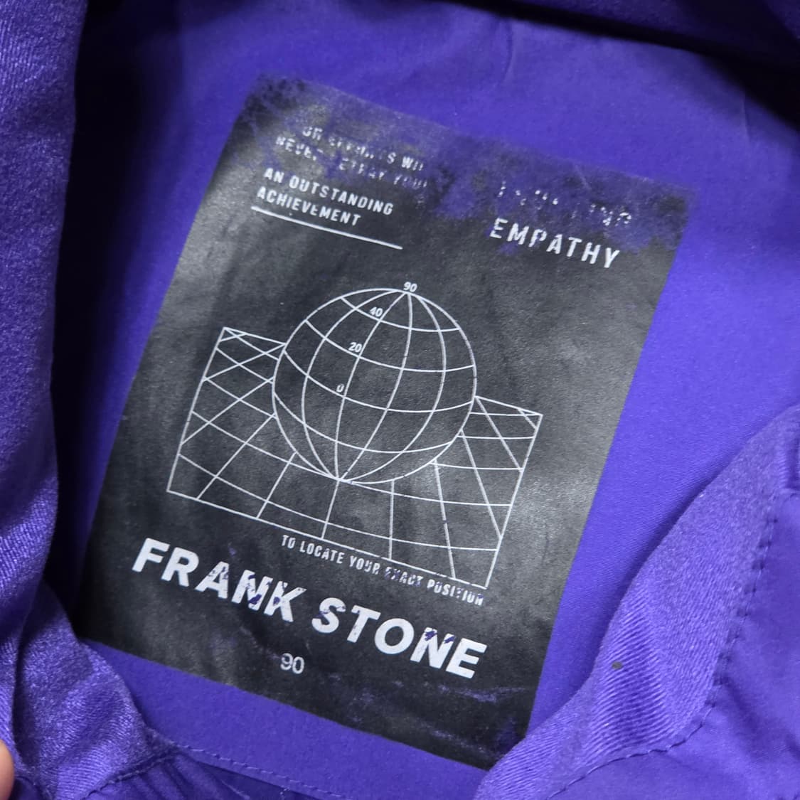 빈티지 퍼플 사이드라인 덕다운 패딩 상품이미지7