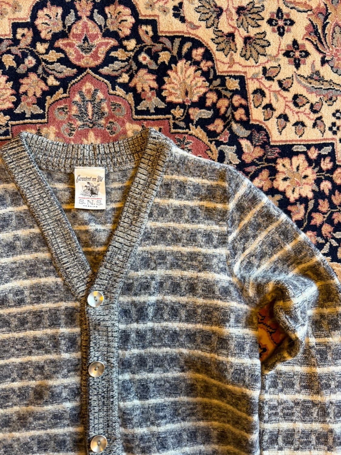 Garanteret ren uld 가디건 55~66 상품이미지4