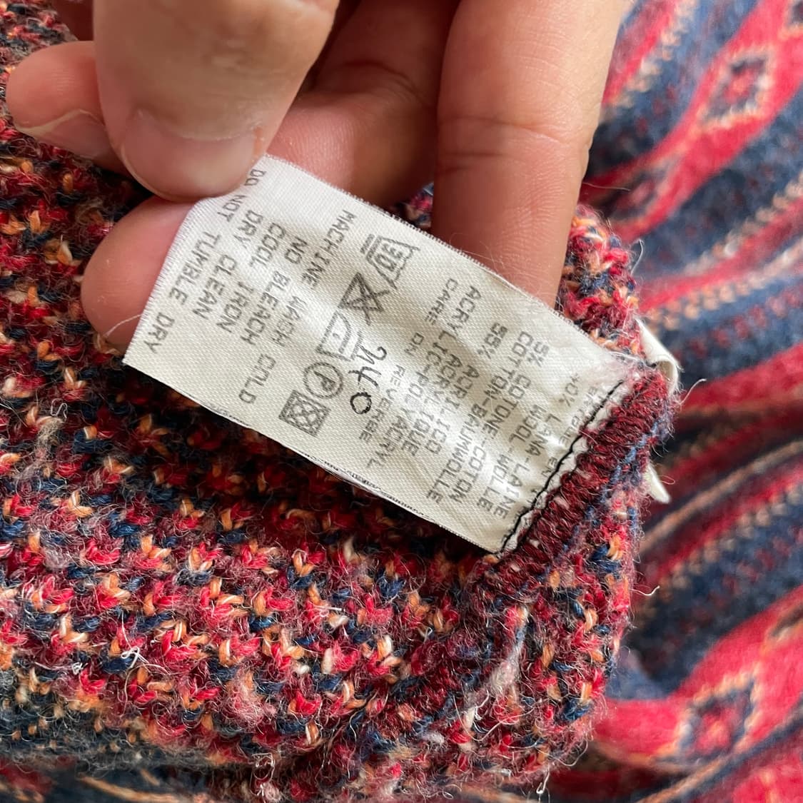 1990‘s Made In ITALY Navajo Cotton Knit 상품이미지6