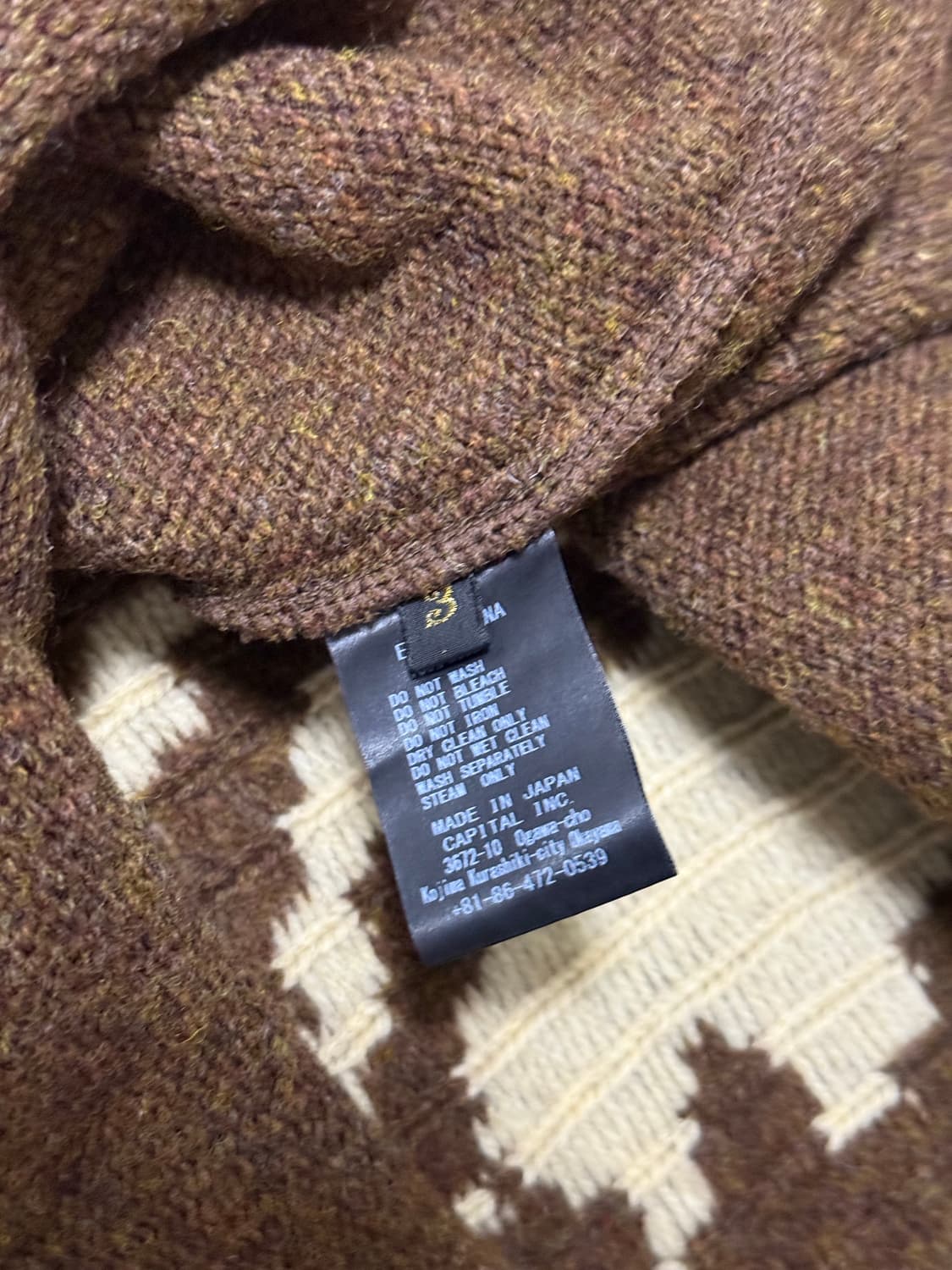 캐피탈 본 니트 브라운 3 상품이미지7