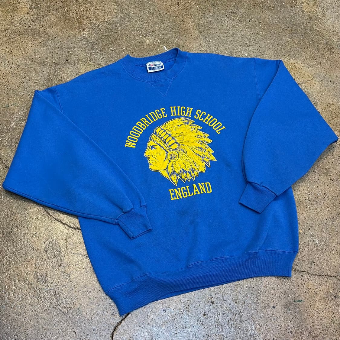 90s Made in USA 미국 빈티지 헤인즈 인디언 맨투맨 상품이미지2