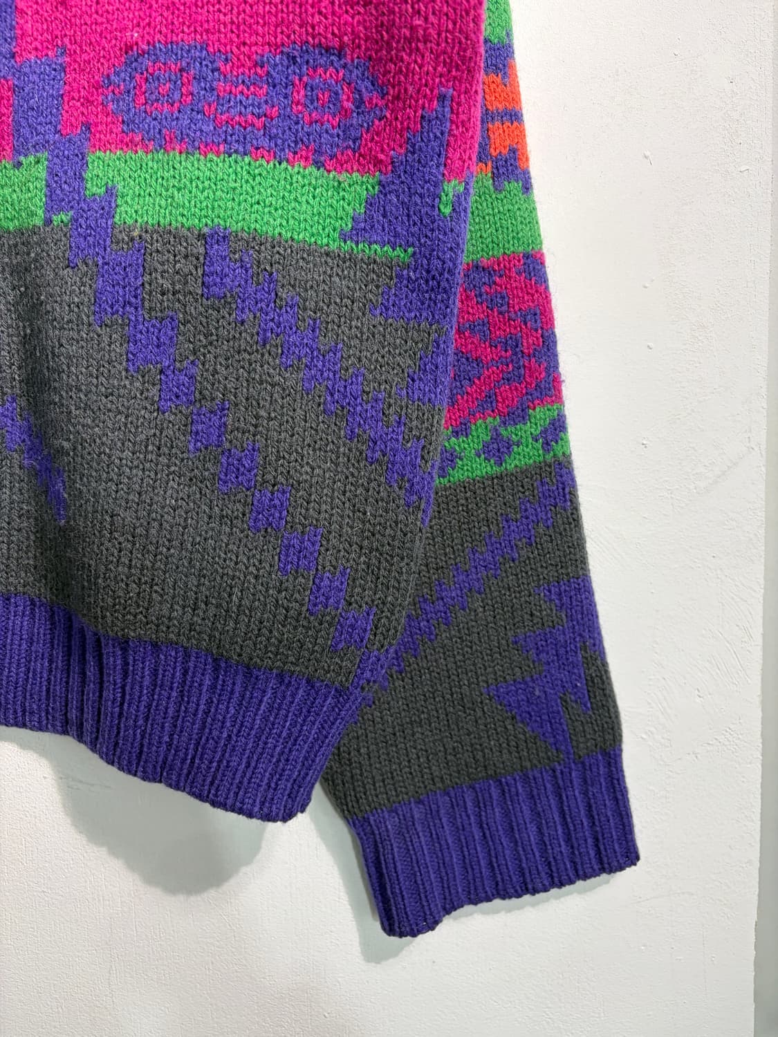 [L] 90s 노르딕 크롭니트  상품이미지8