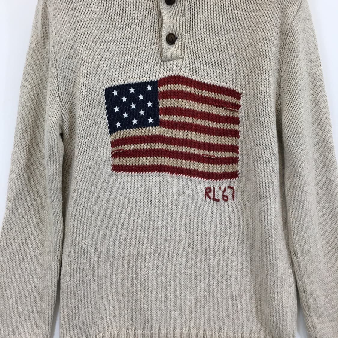 폴로 랄프로렌 성조기 상위라인니트 90-95  상품이미지2