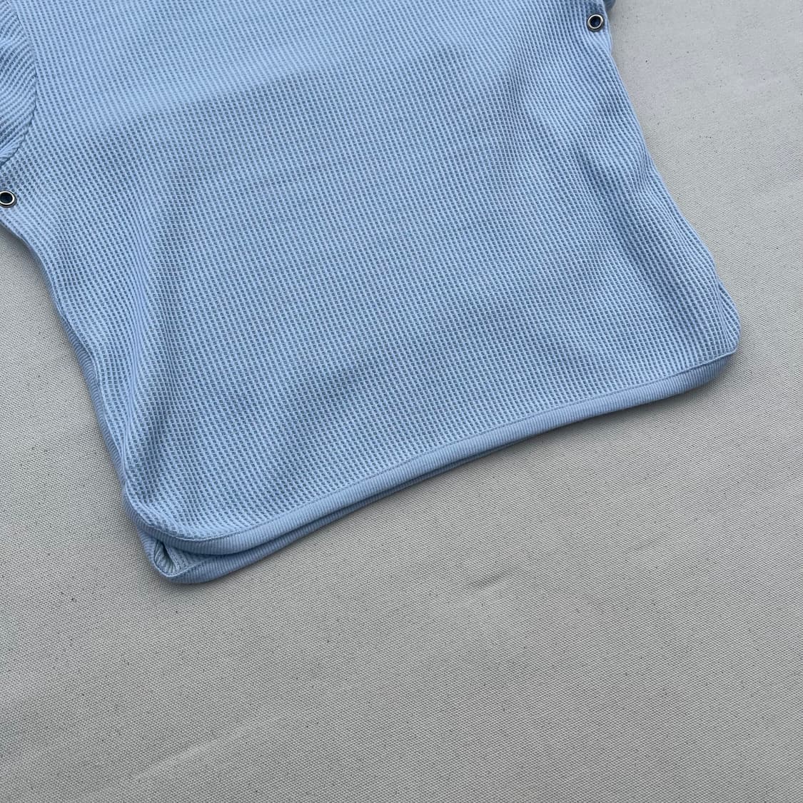 00s 미우미우 미우치아 프라다 와플 크롭 티셔츠 상품이미지4