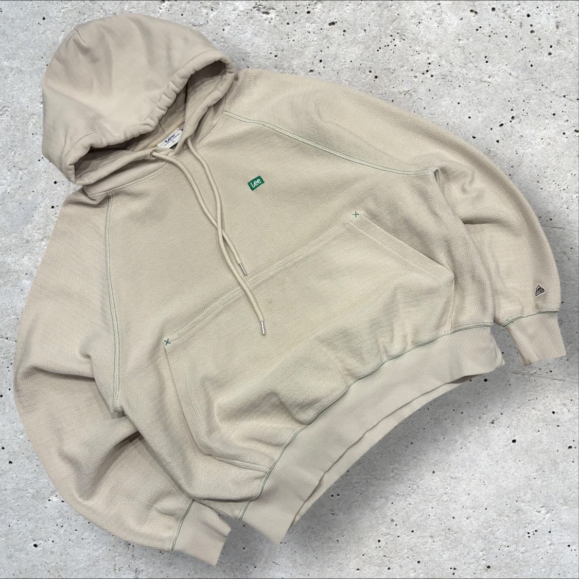 [S] Lee 리 헤링본 후드티 아이보리 B993 상품이미지1