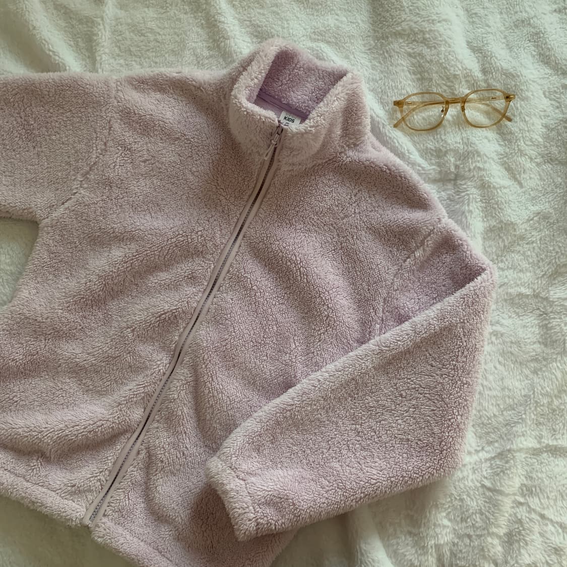 탑텐키즈 플리스 집업 후리스 점퍼 연보라 150 상품이미지1