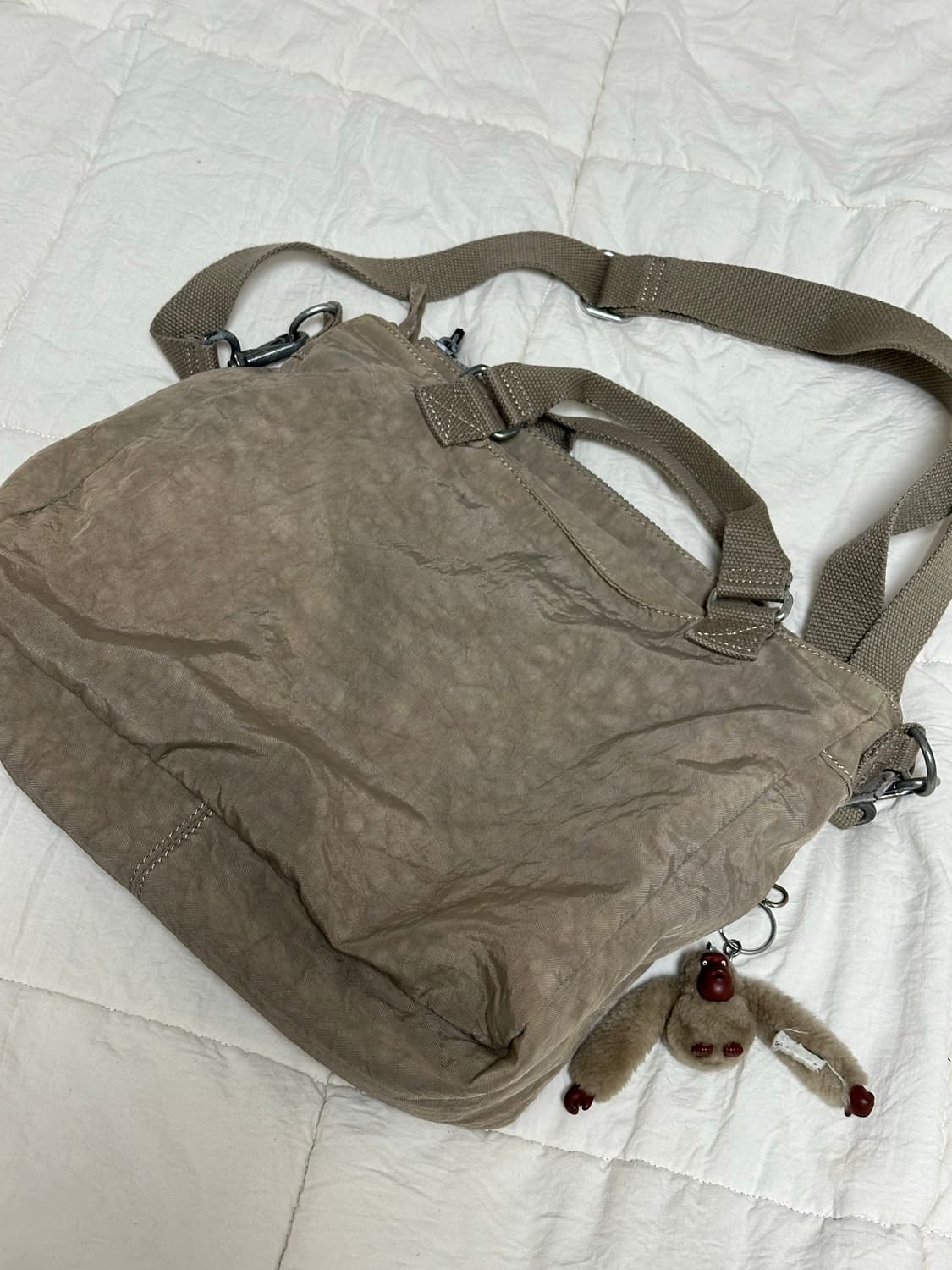 Y2K 키플링 감성 크로스백 숄더백 브라운카키 상품이미지2