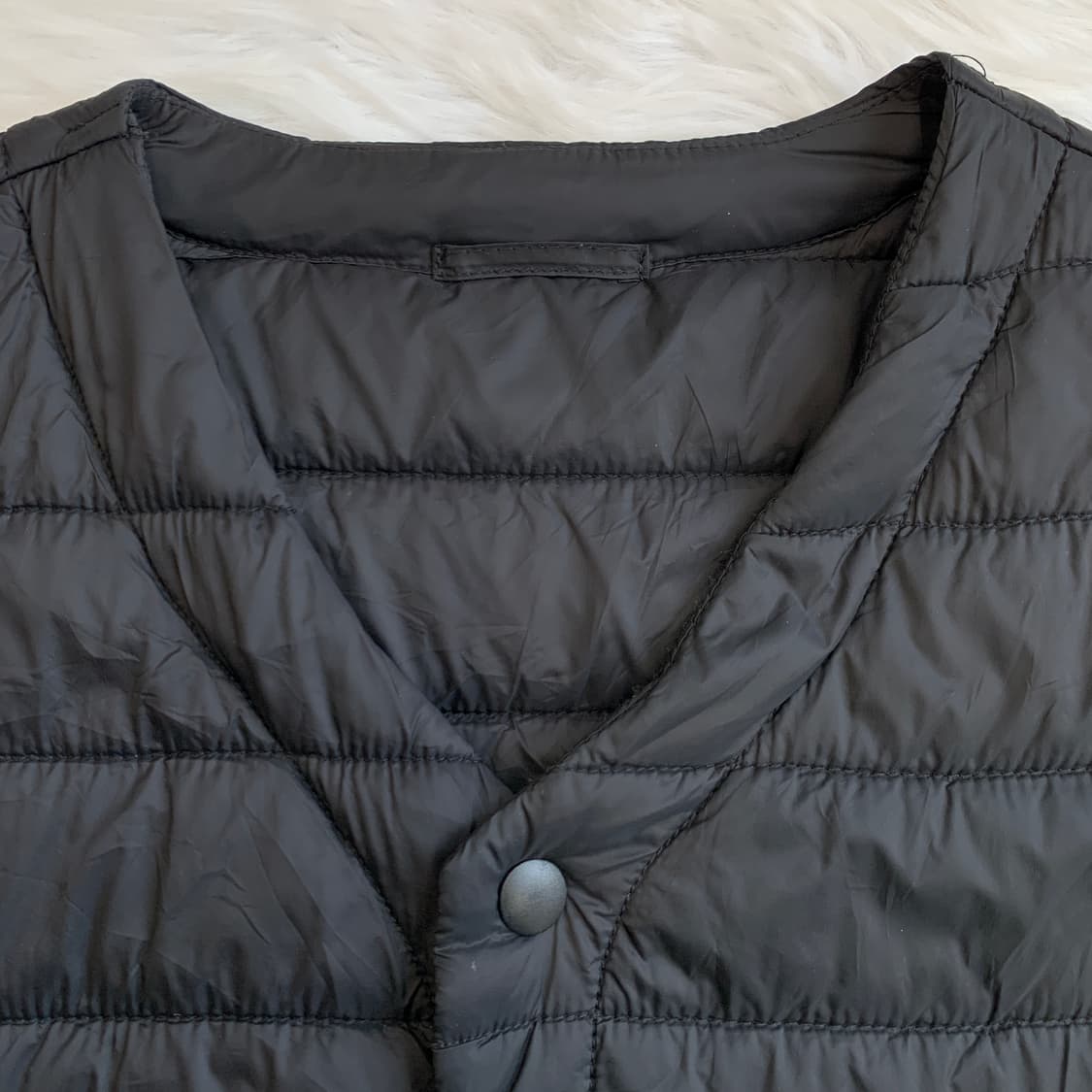 일본 빈티지 Navy 빅포켓 경량 패딩 베스트 1731 상품이미지4