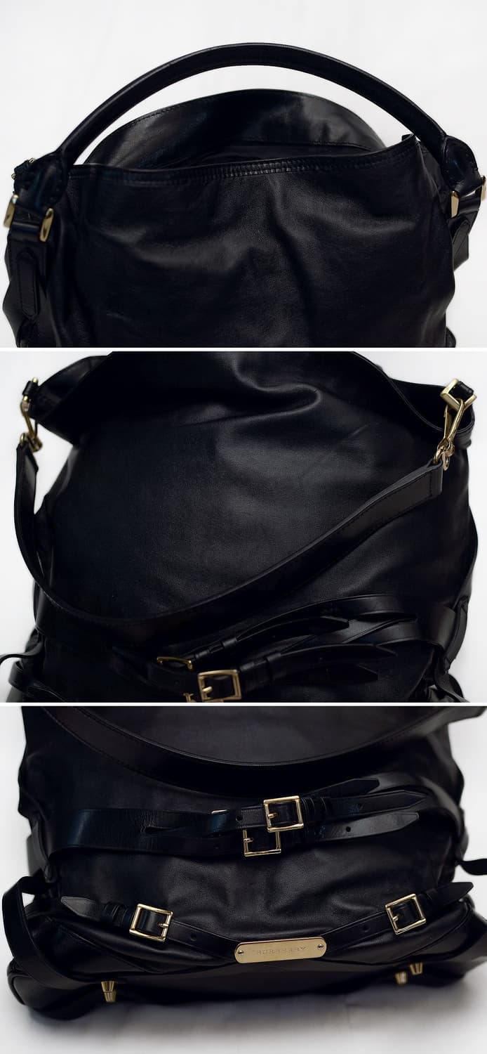 버버리 고스포드 블랙 나파레더 벨티드 2웨이 호보백 상품이미지7