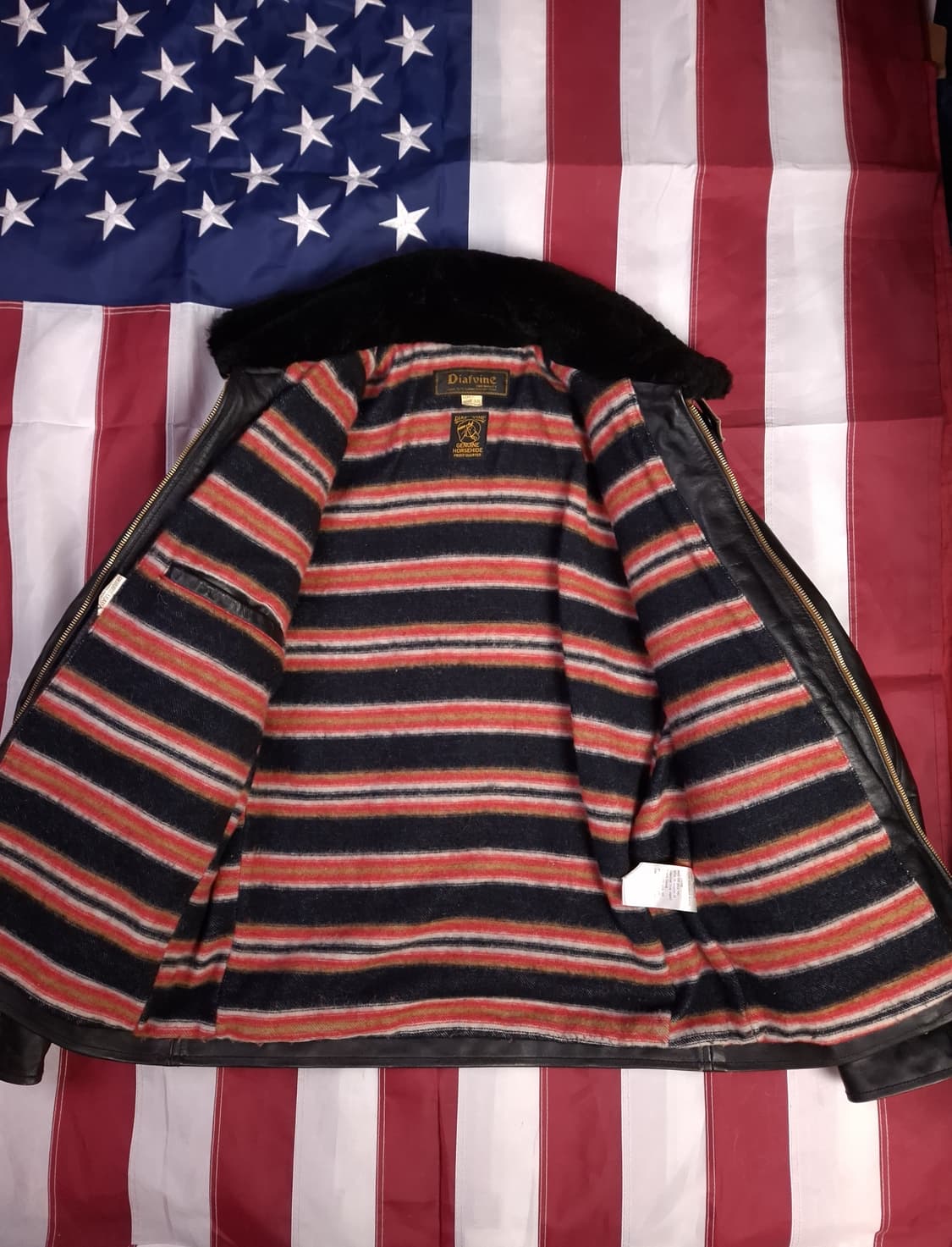 오리지날 디아프바인 그리즐리 리얼홀스하이드 자켓 상품이미지8