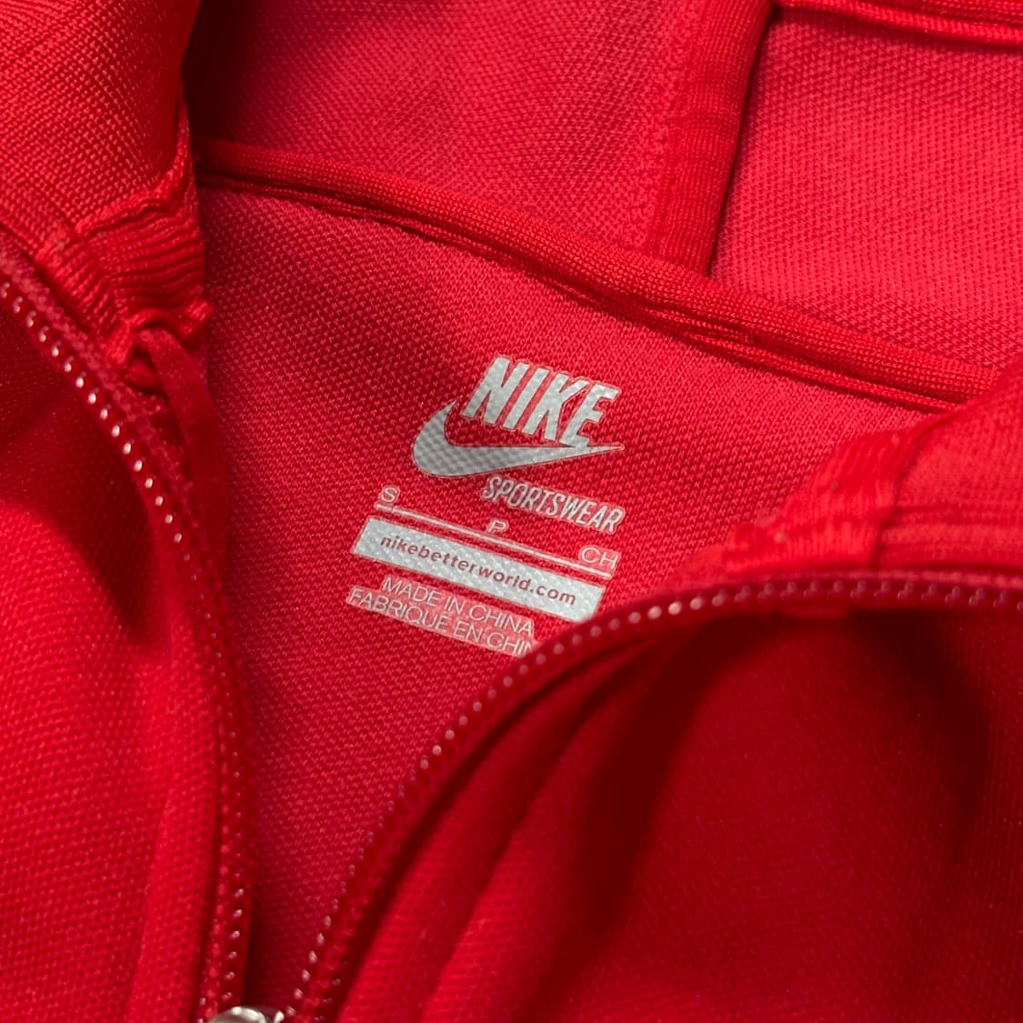 나이키 빨강 레드 져지 스포티 트랙탑 상품이미지5
