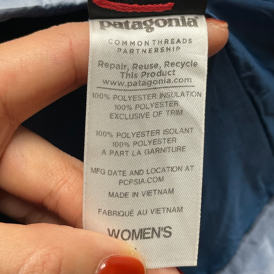 PATAGONIA 파타고니아 라이트블루 패딩 조끼 베스트 A00427 상품이미지9