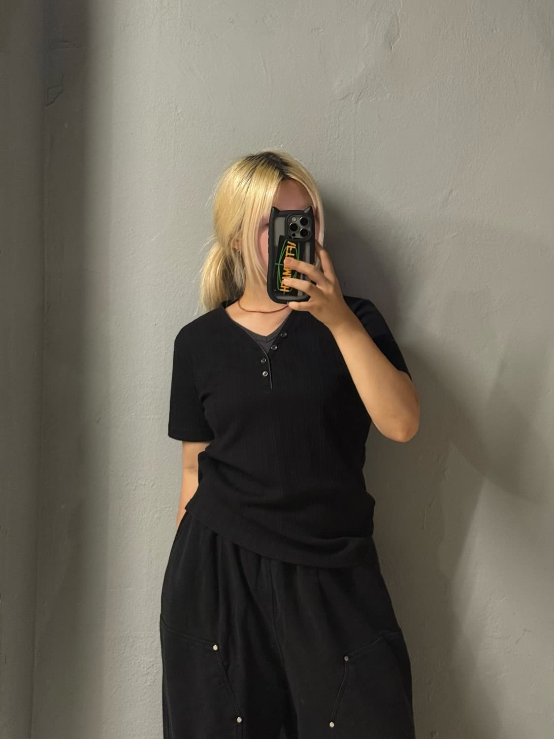 layered detail ribbed top 상품이미지2
