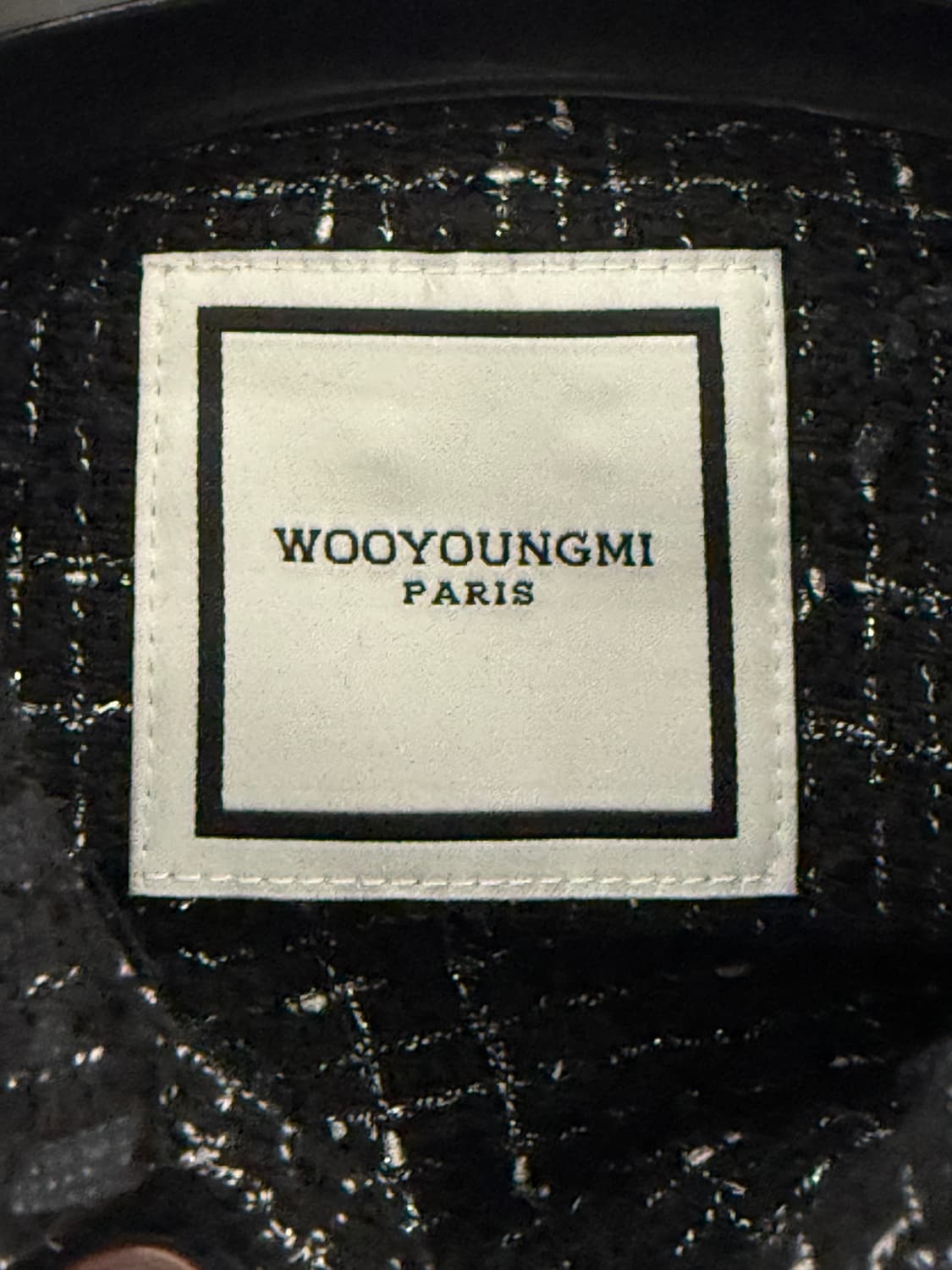 (25FW 새상품) 우영미 블랙 트위드 셔츠(46) 상품이미지3