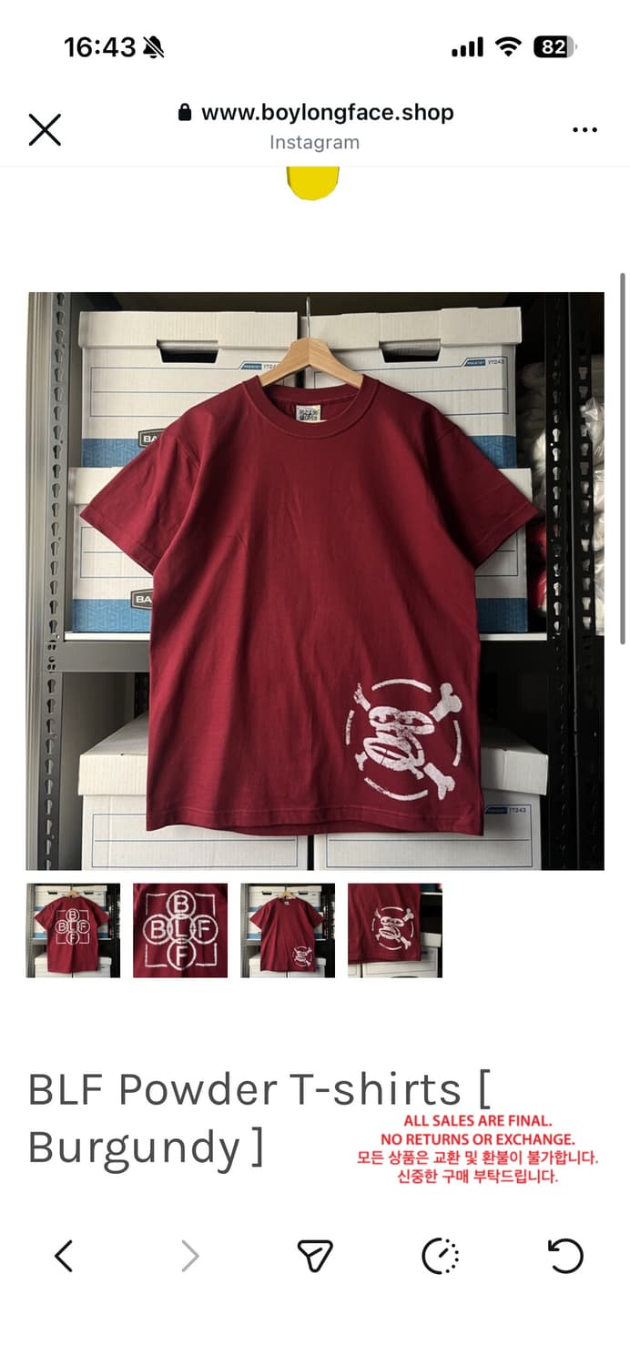 보이롱페이스 반팔 M 상품이미지1