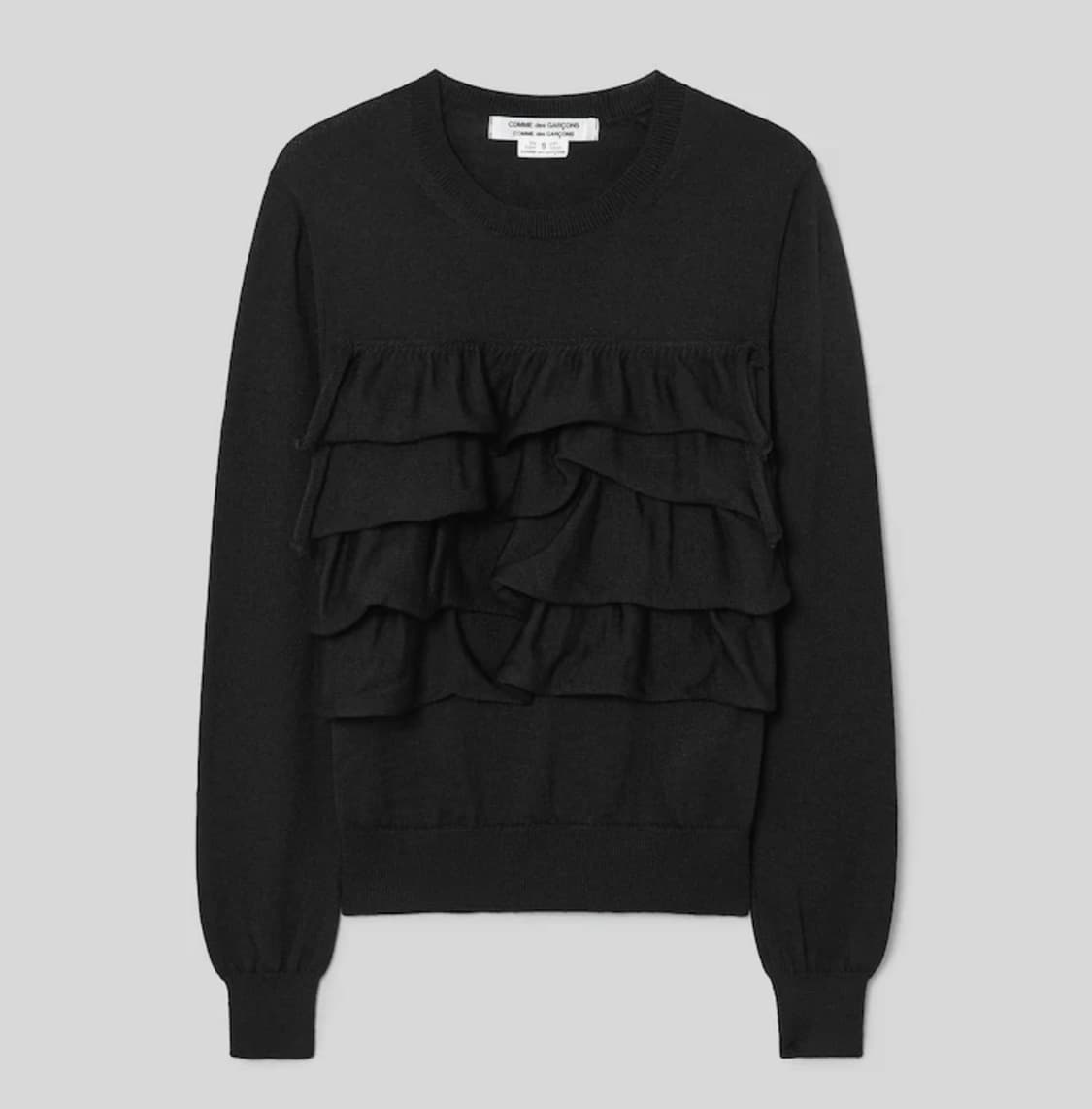 꼼데가르송 울 프릴 니트 M 상품이미지1