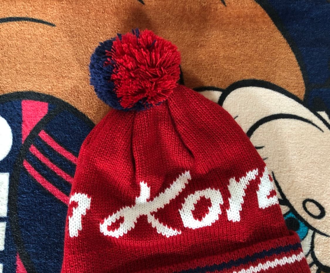 (2) 노스페이스 팀코리아 방울비니/국대비니(레드) 2018평창 상품이미지2