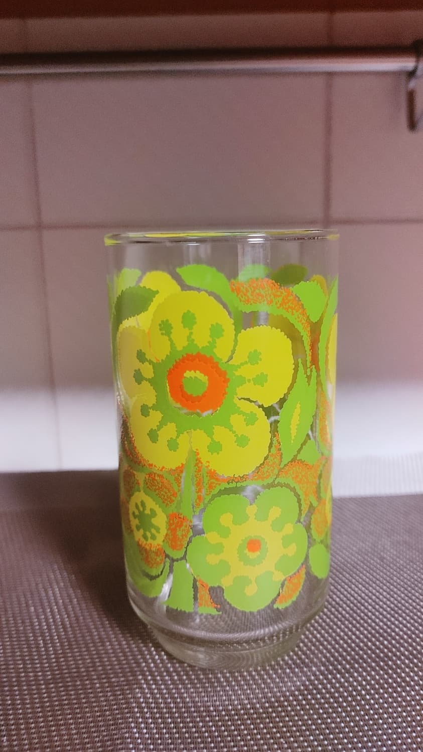 빈티지 유리컵 5개 상품이미지1