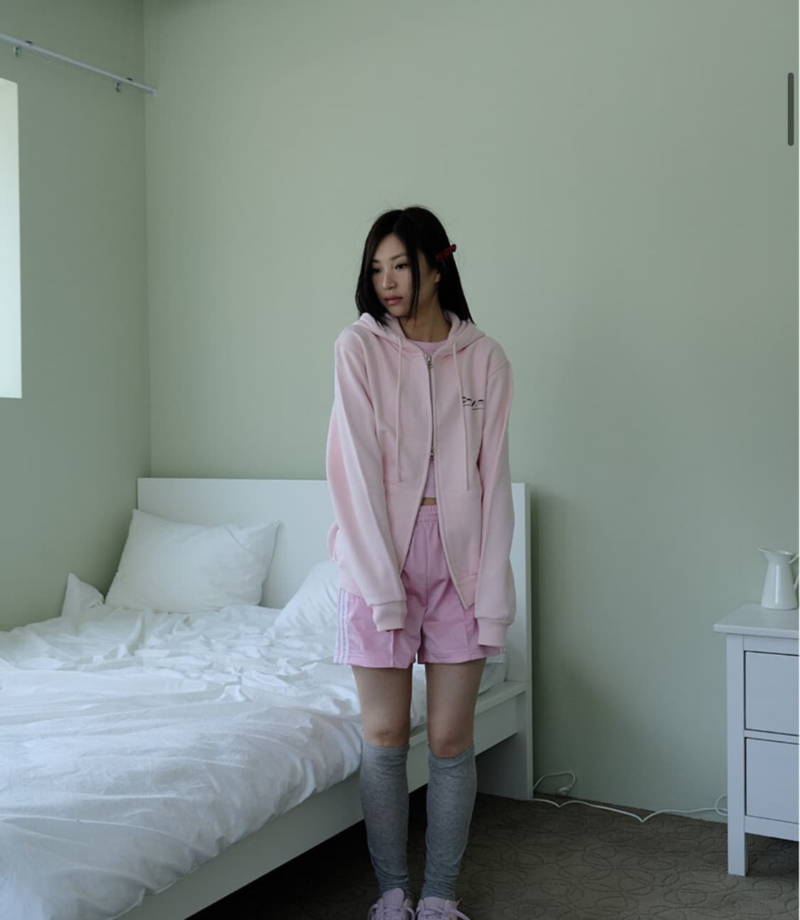샤키리 Kirigirl Hoodie Zip Up_Pink 후드집업 상품이미지1
