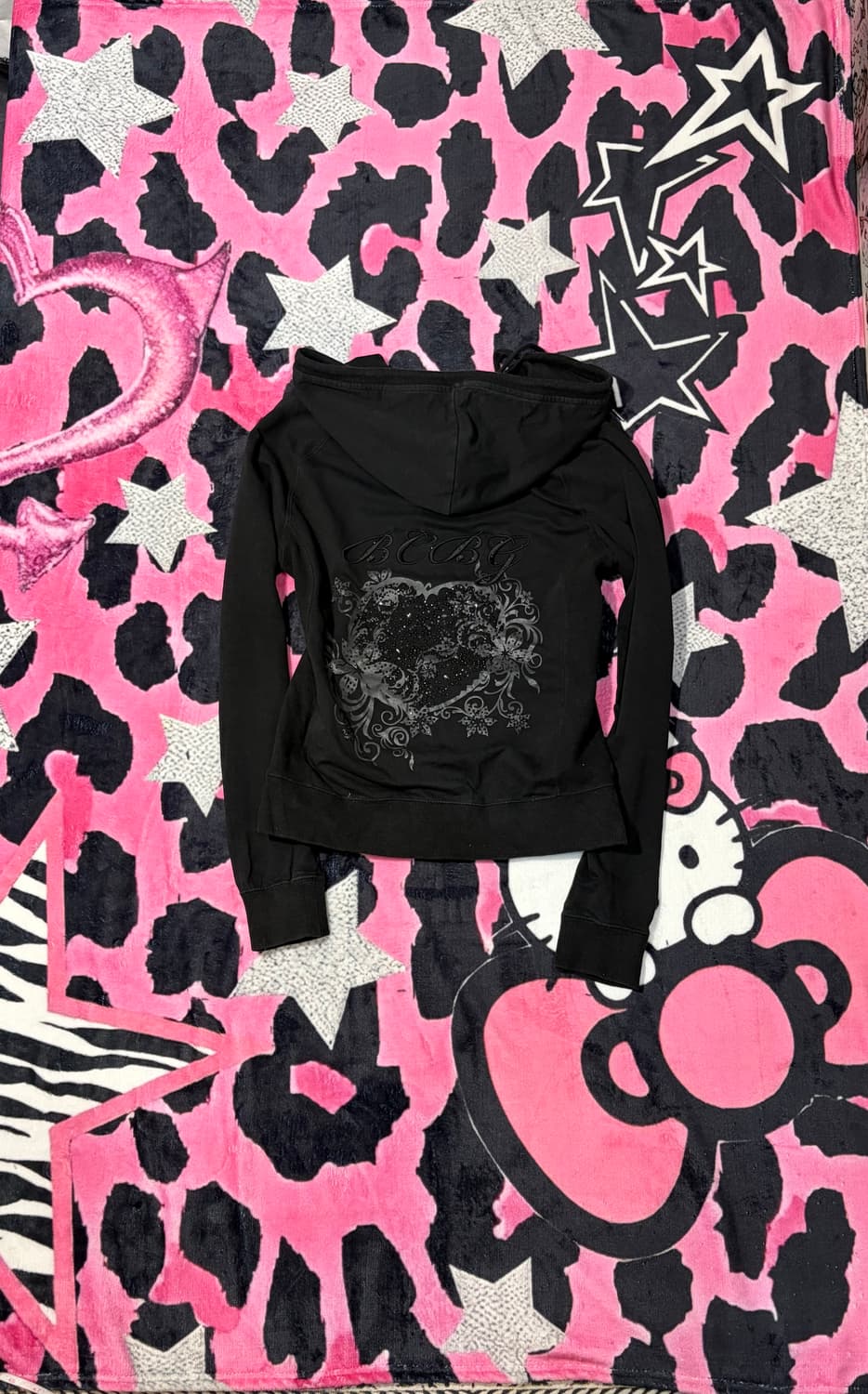 Y2K cubic embroidery hoodie zip-up 상품이미지2