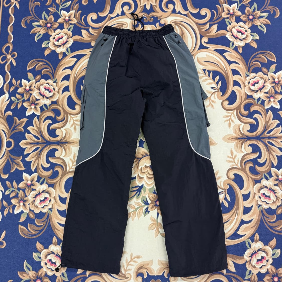 (3)드네이지 DENAGE 스플릿 카고 우븐 팬츠(블랙) 상품이미지4