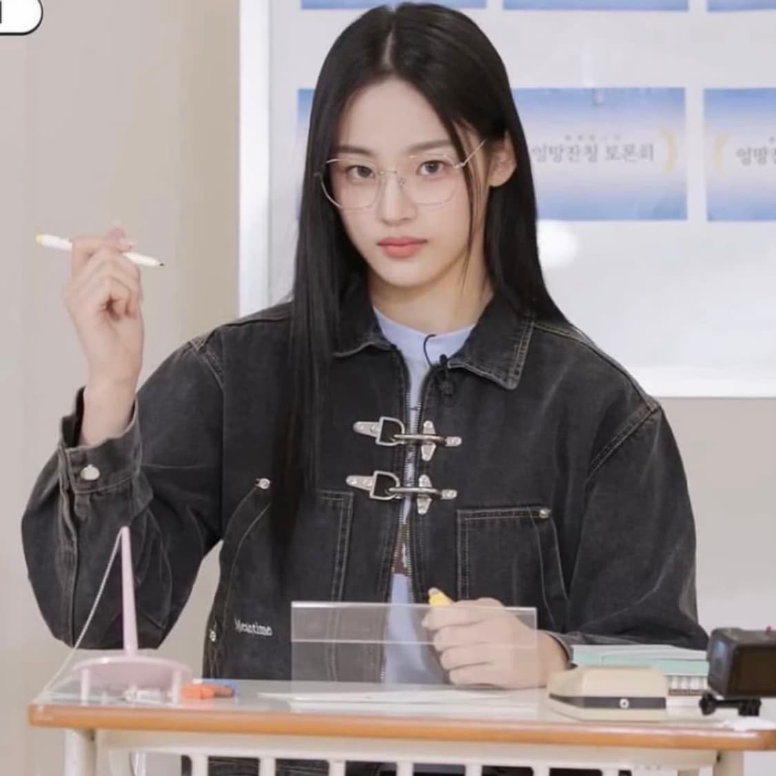 (레어) 민타임 데님 자켓 블랙 2 상품이미지1