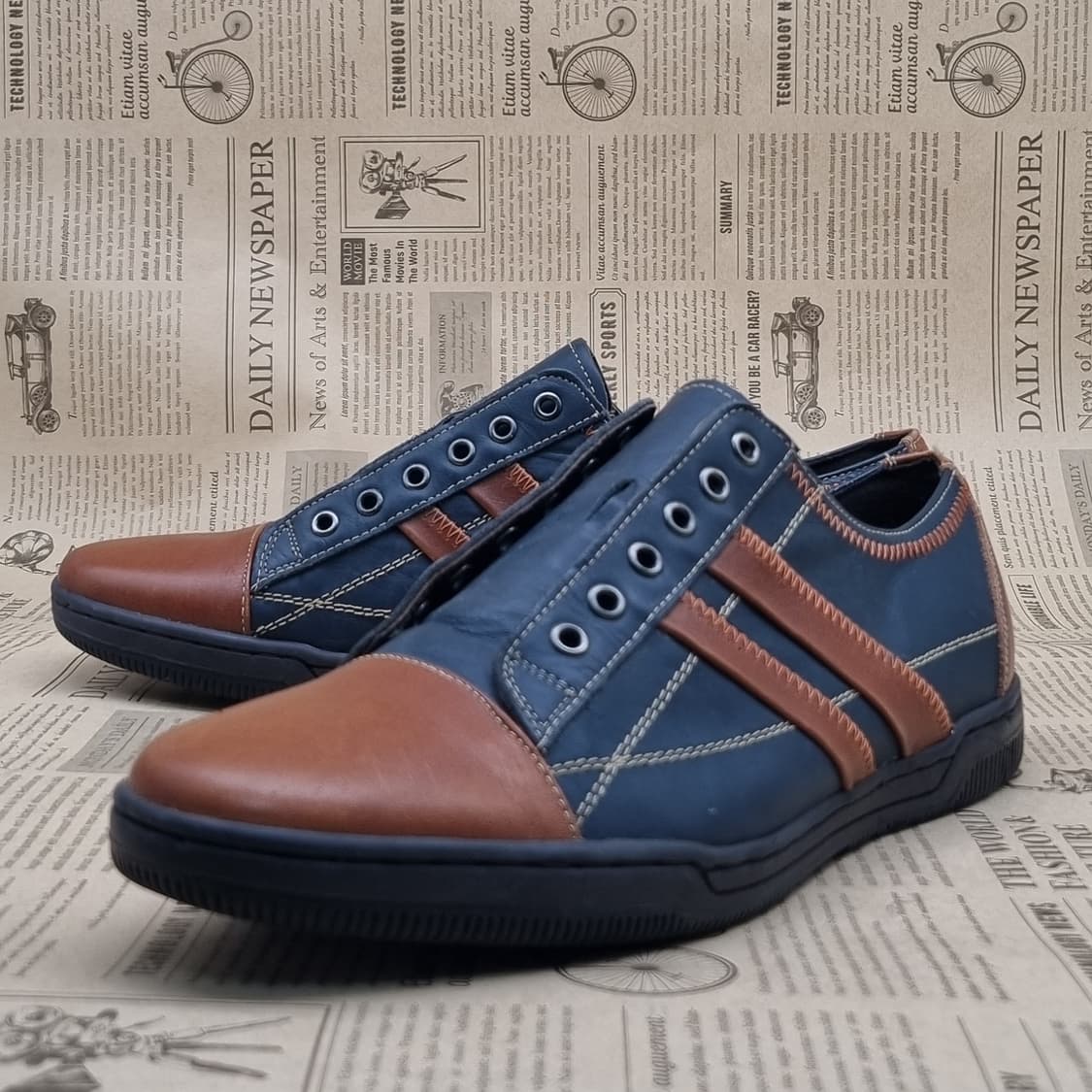 잔디로 레더 남성스니커즈 실사이즈 260 상품이미지1