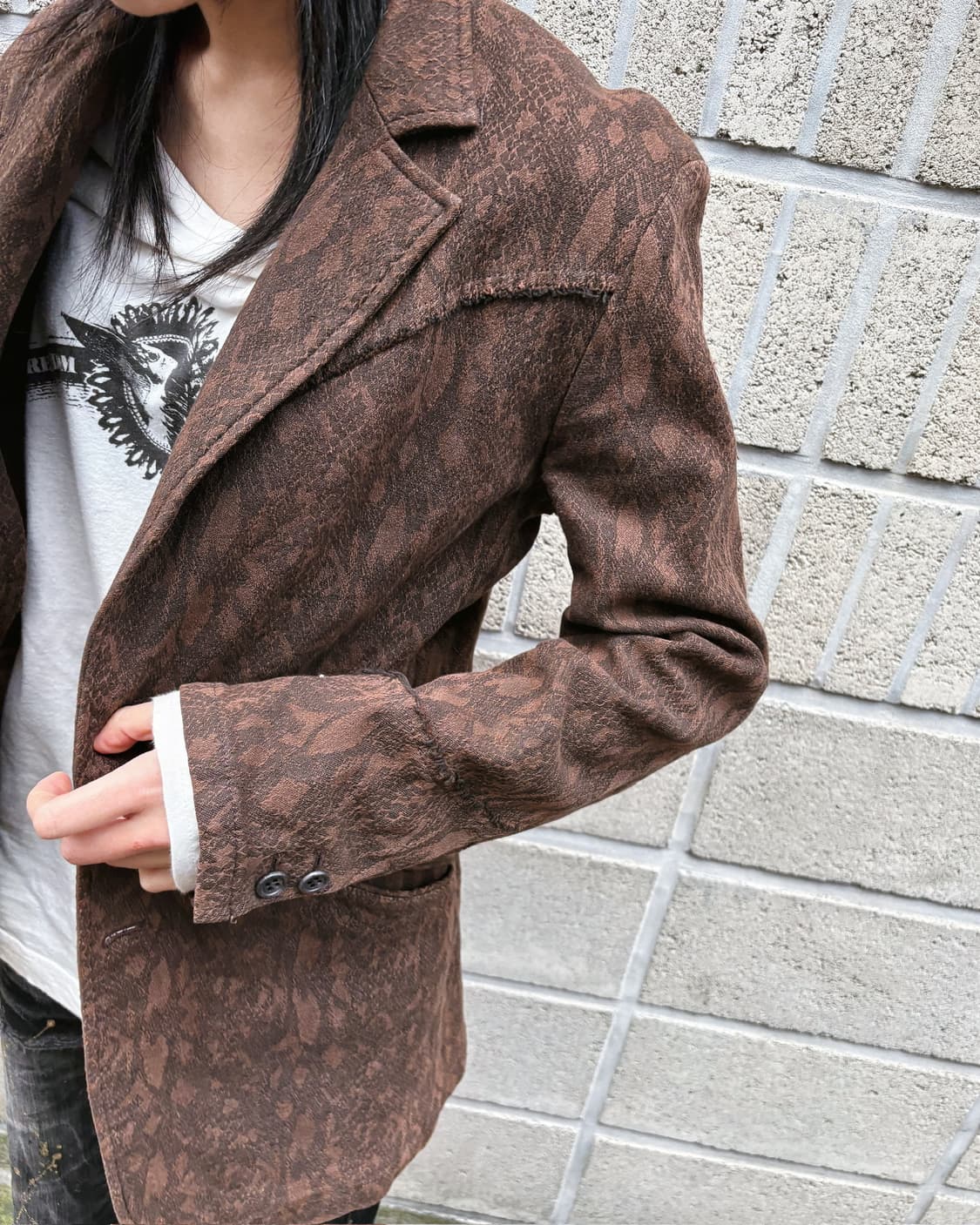 토네이도 마트 파이톤 패턴 웨스턴 블레이저 상품이미지1