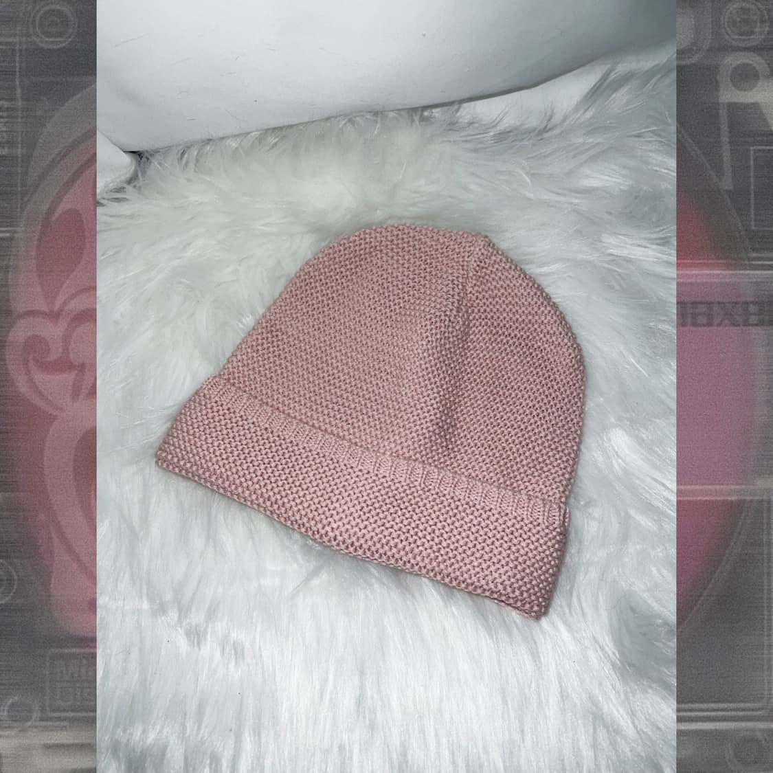 핑크 니트 비니 상품이미지2