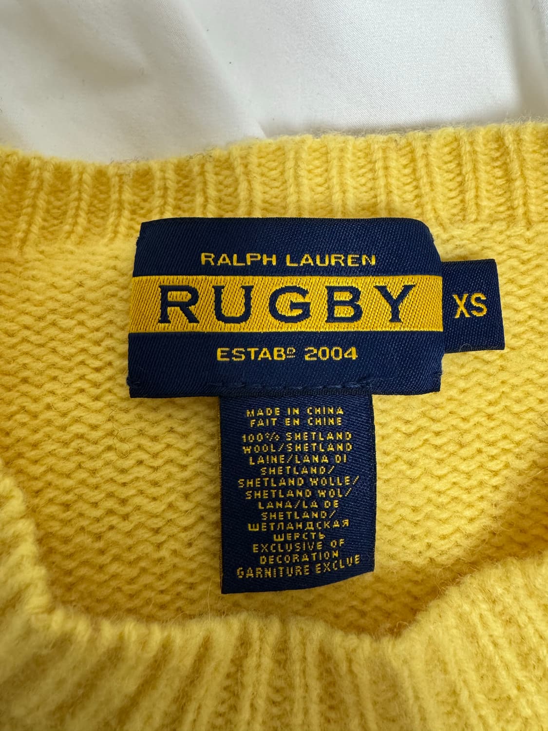 랄프로렌럭비 쉐틀랜드 울100% 스웨터 상품이미지3