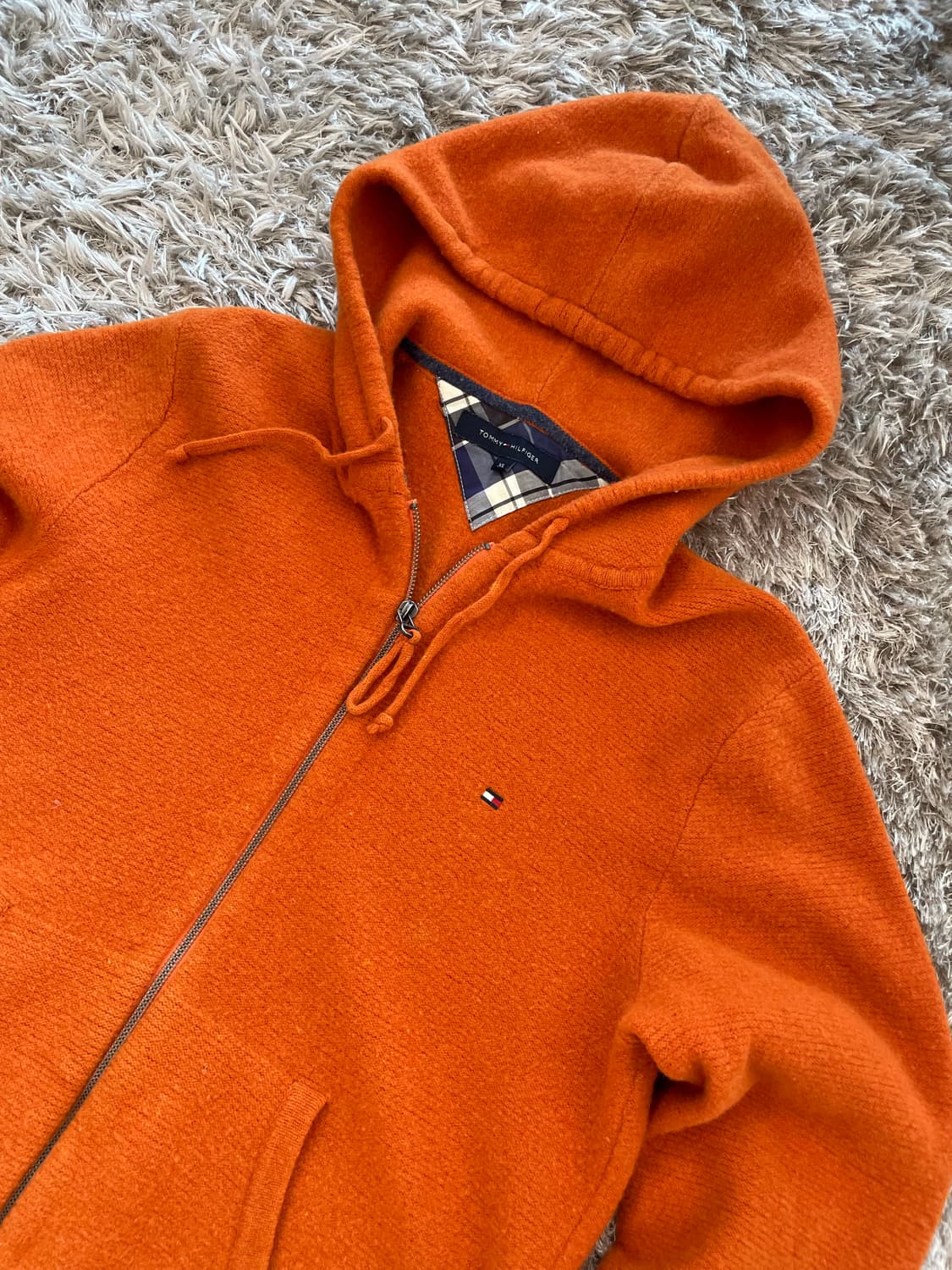 정품 타미힐피거 니트후드집업 xl 상품이미지1