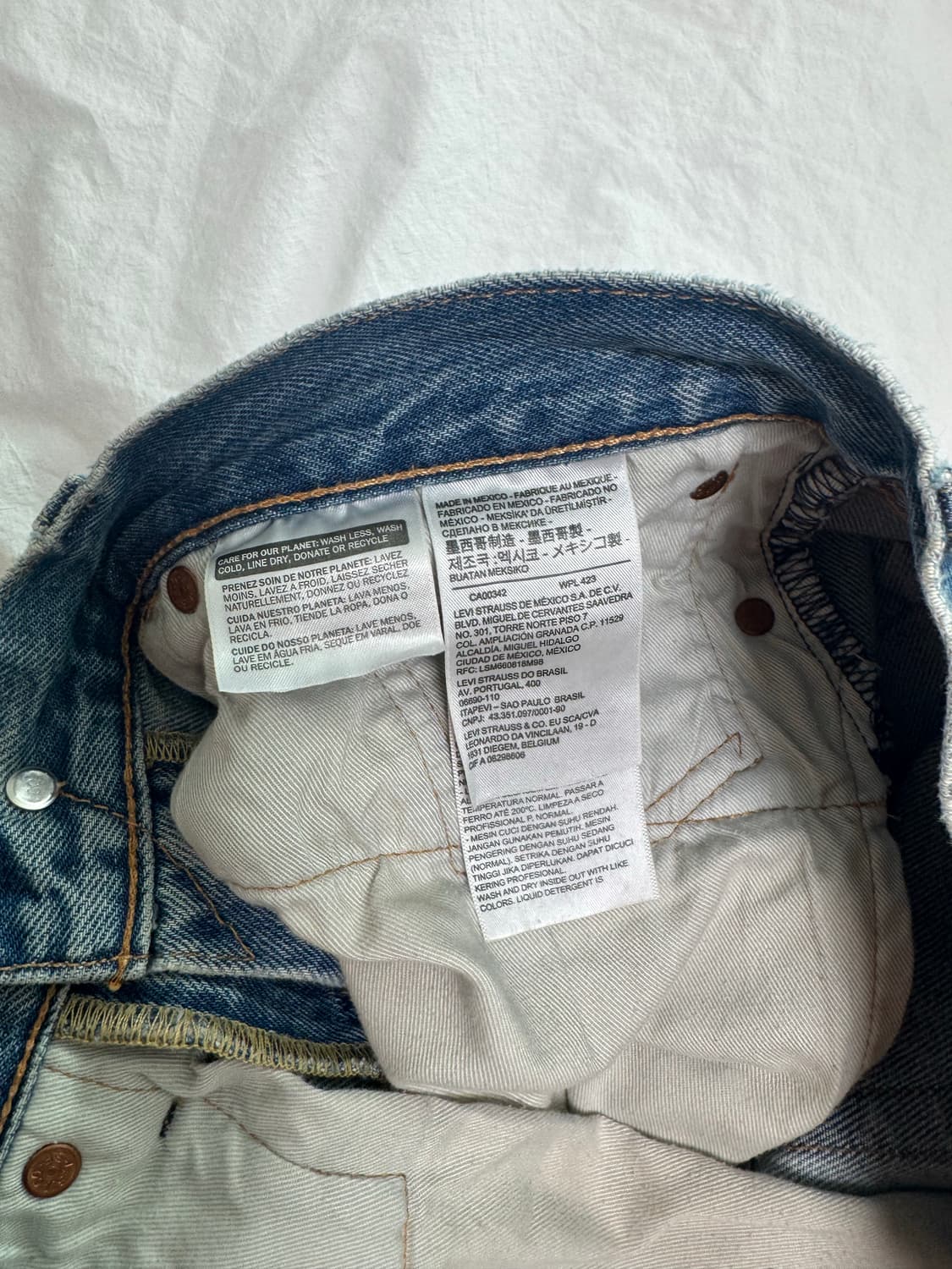 데님티어스 리바이스 501청바지 상품이미지4