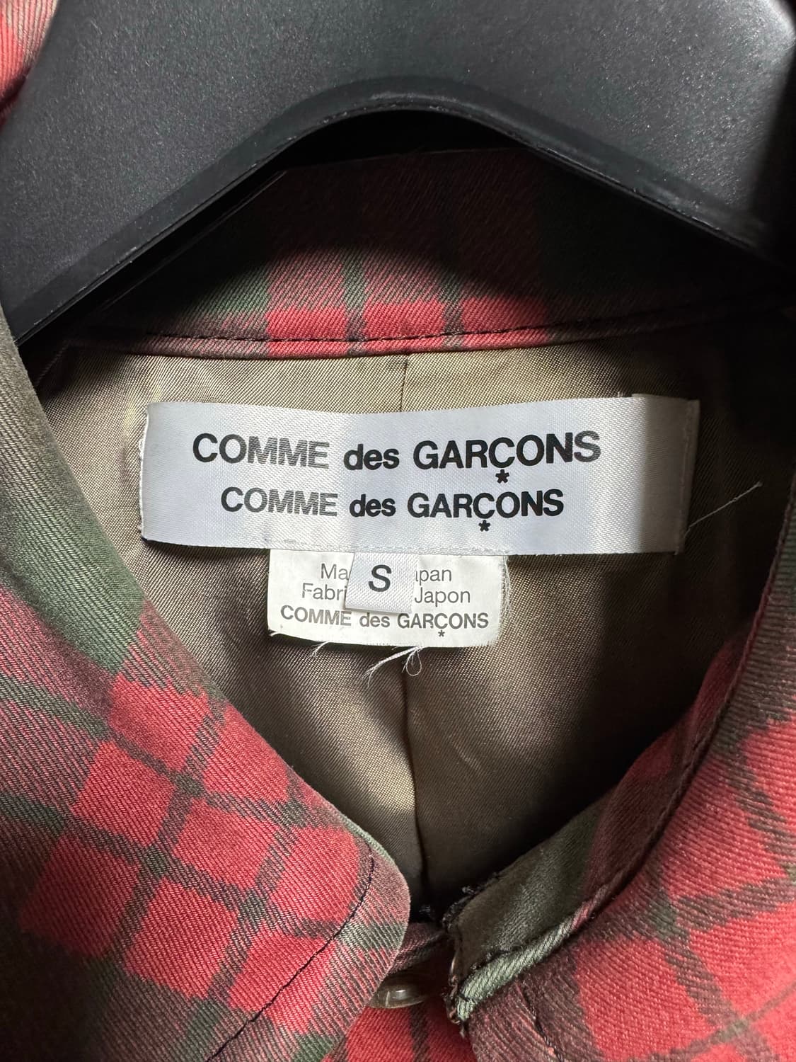 꼼데가르송 체크자켓 상품이미지2