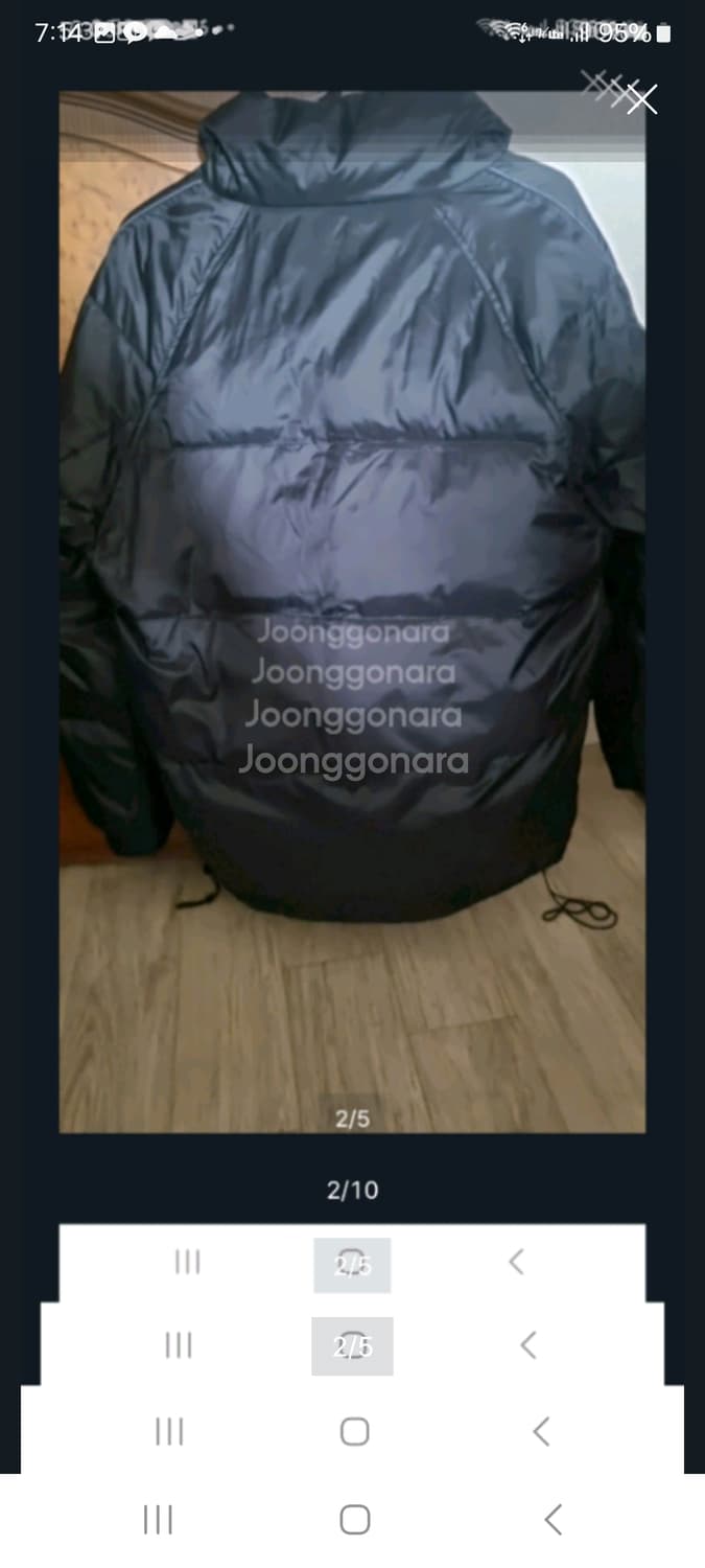 노비스 카토 패딩.  M/XL(새상품급) 상품이미지2