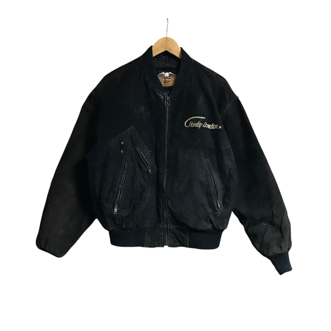 할리데이비슨 세무가죽 블루종자켓 상품이미지2