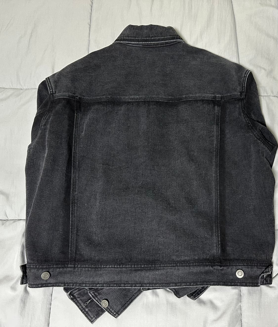 쿠어 페이디드 워싱 트러커 자켓 블랙 L 미착용 새제품 상품이미지2