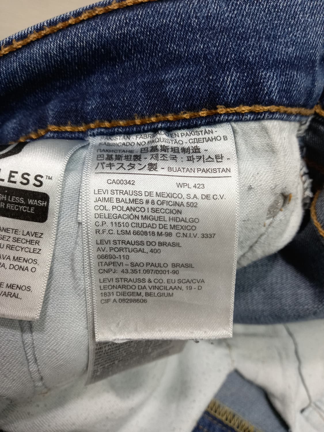 33 리바이스502 워싱 스판 슬림일자진 33-455 상품이미지8