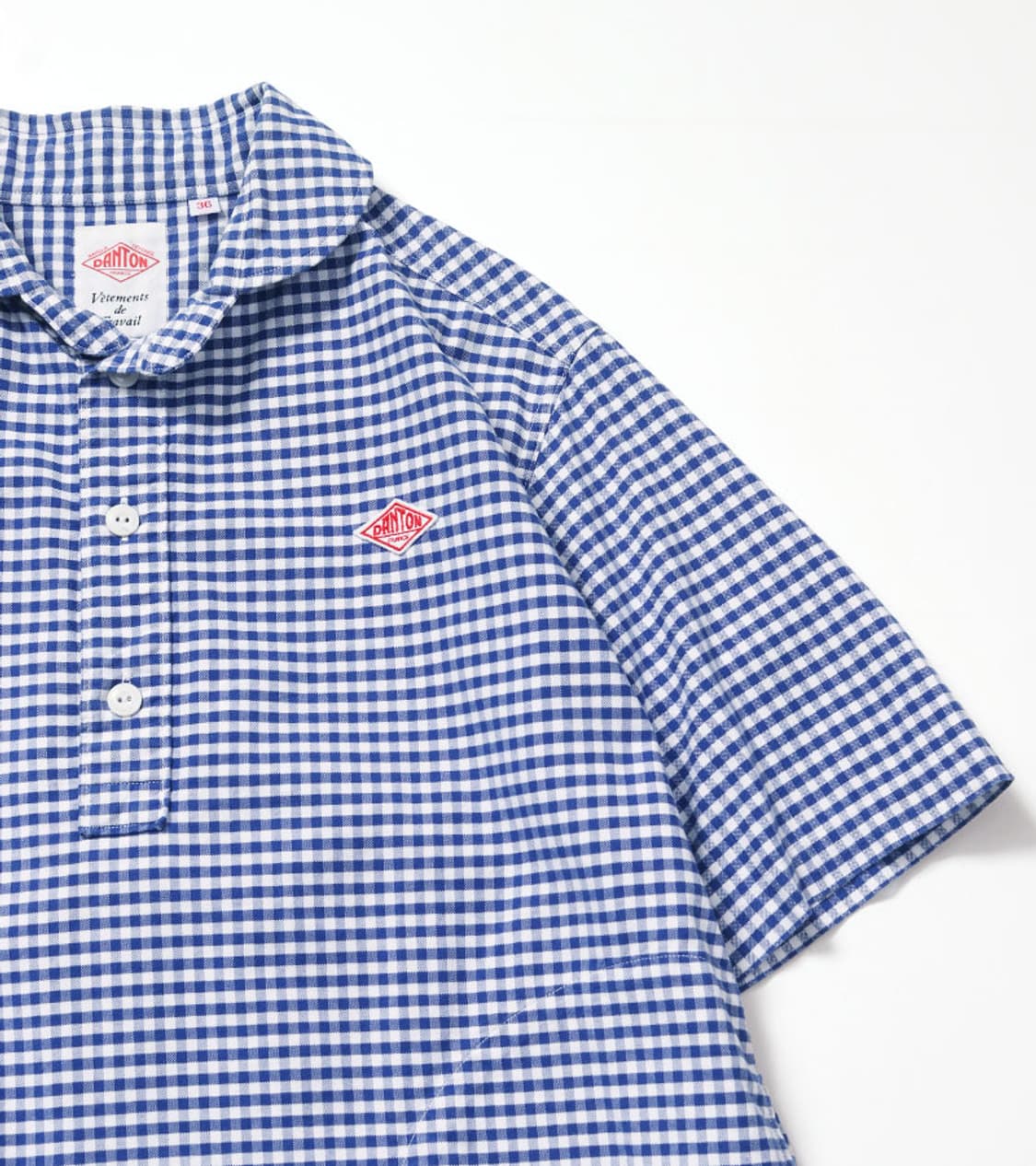 DANTON - PULLOVER CHECK SHIRT 상품이미지4