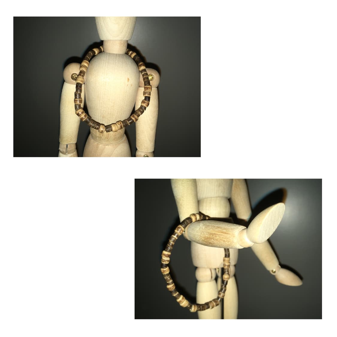 [악] 빈티지 우드비즈 팔찌 상품이미지3