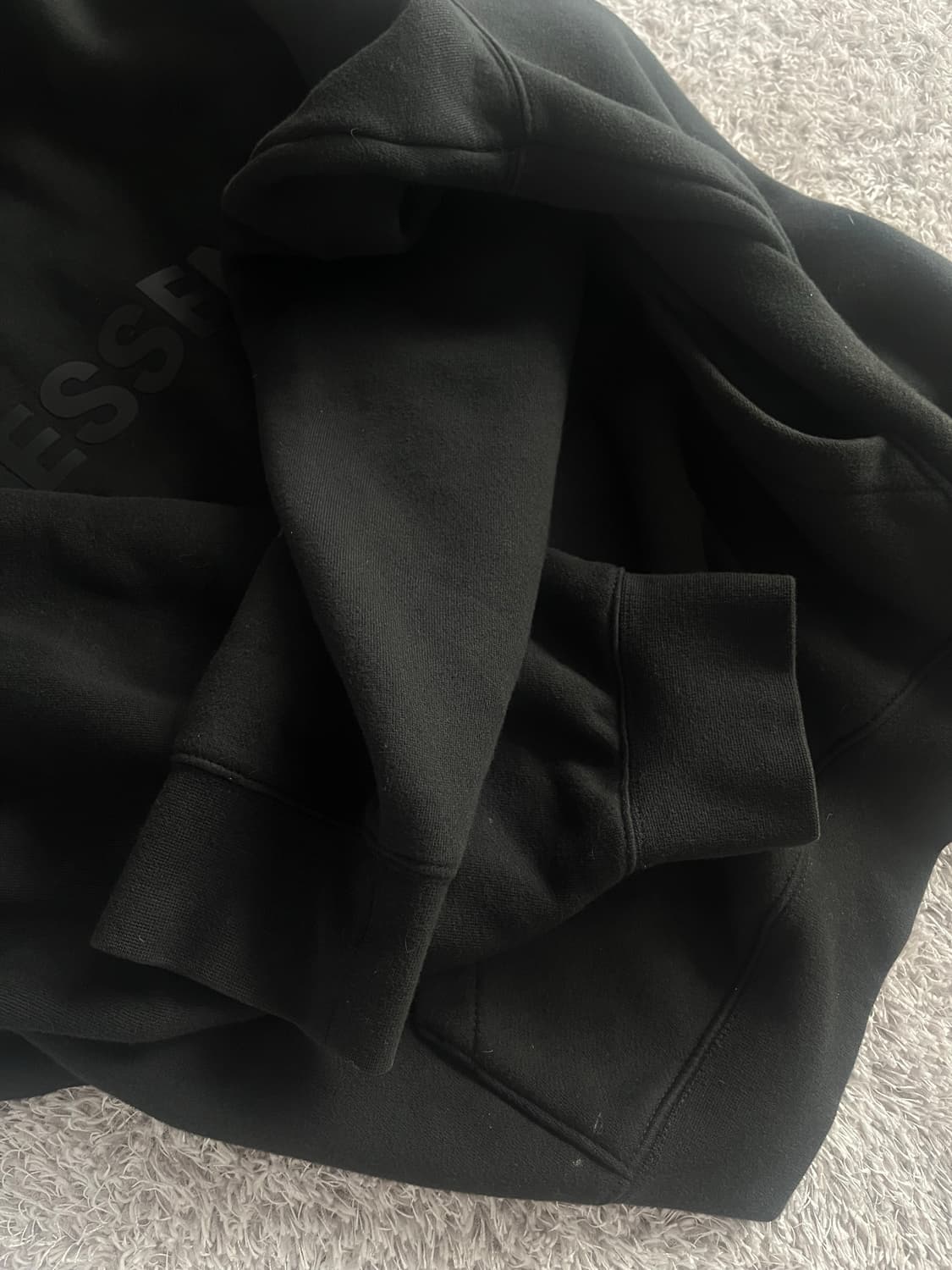 피오갓 에센셜 후드티 검정 L 상품이미지7