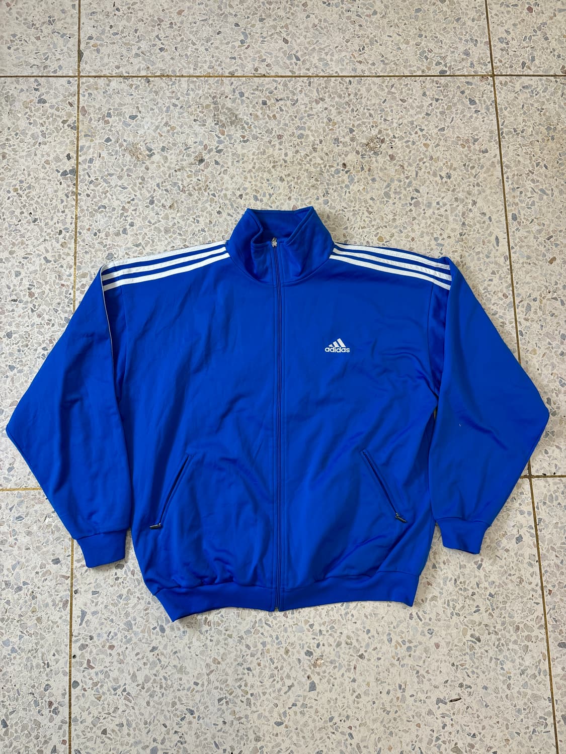 90s'아디다스 블루 트랙 자켓 상품이미지4