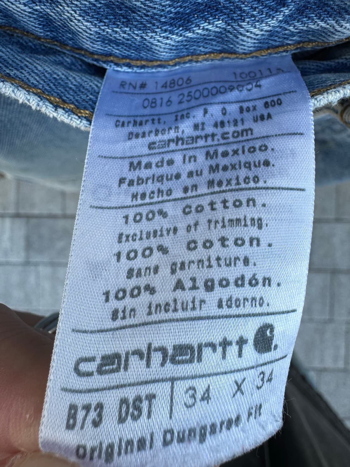 00s 칼하트 더블니 데님팬츠 상품이미지5