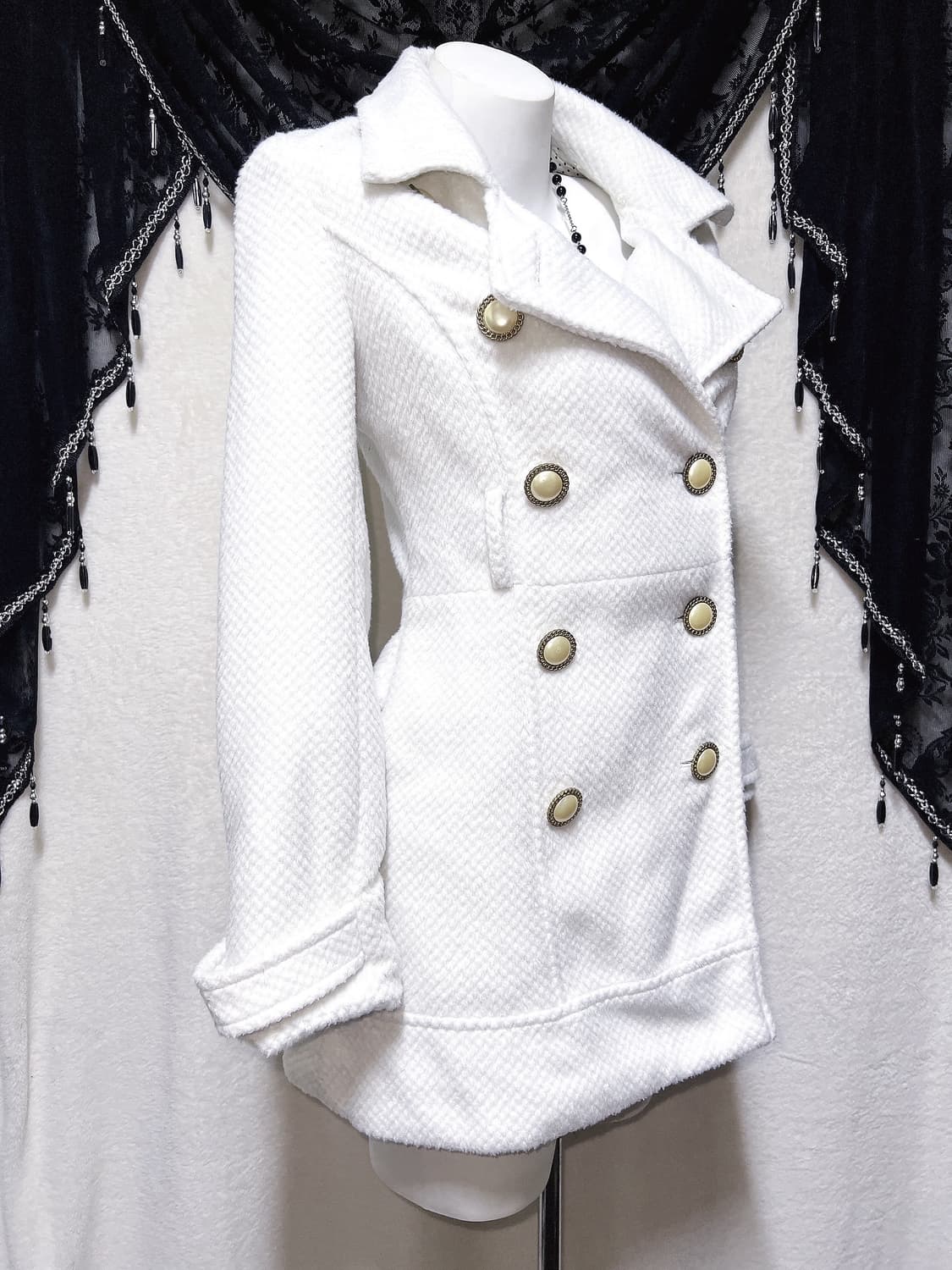 트랄라라 글리터 화이트코트 로맨틱갸루 로걀 히메 달천 라떼 핀터 리즈리사 상품이미지1