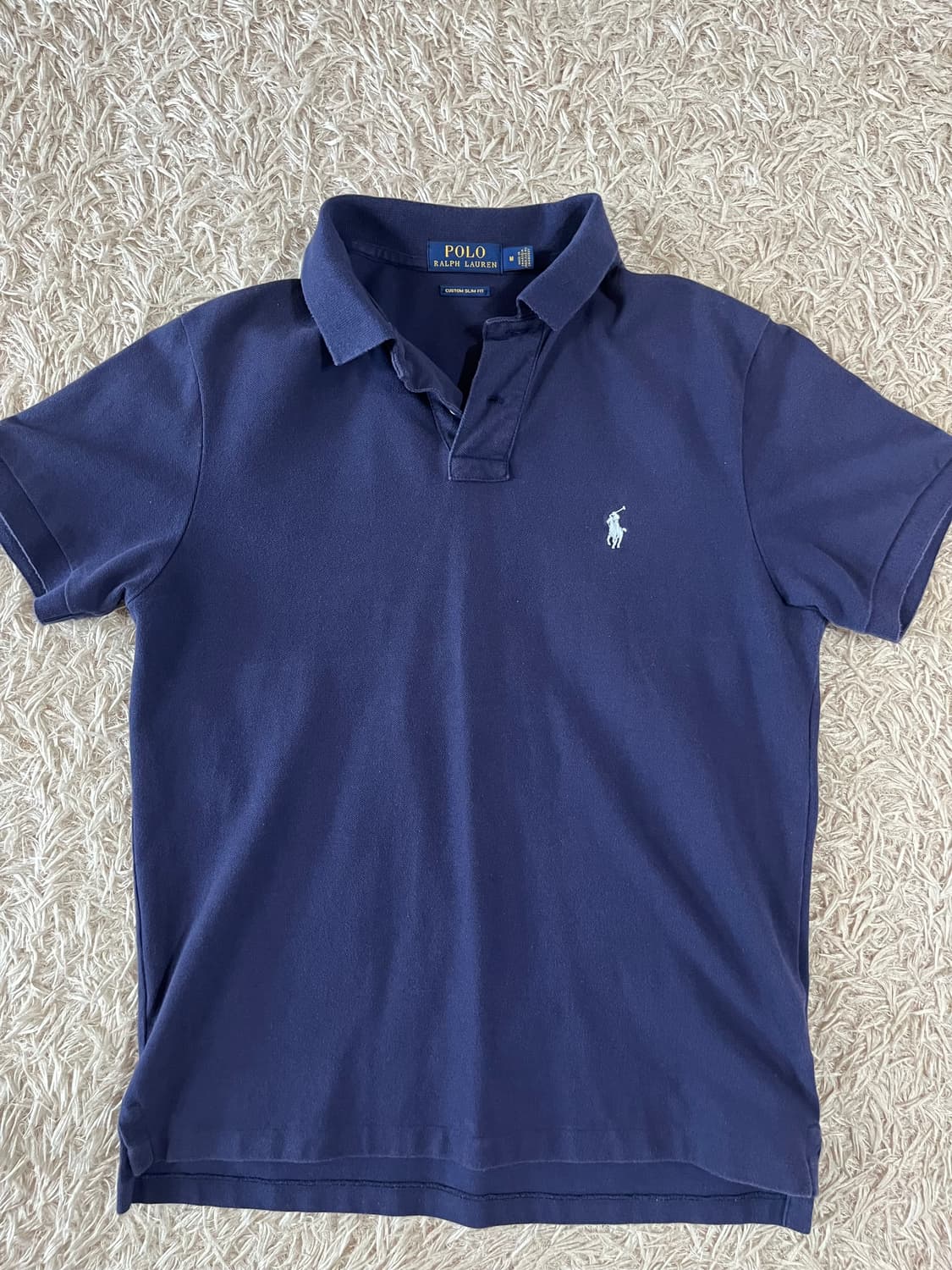 폴로 랄프로렌 네이비 반팔 카라티 M 상품이미지1