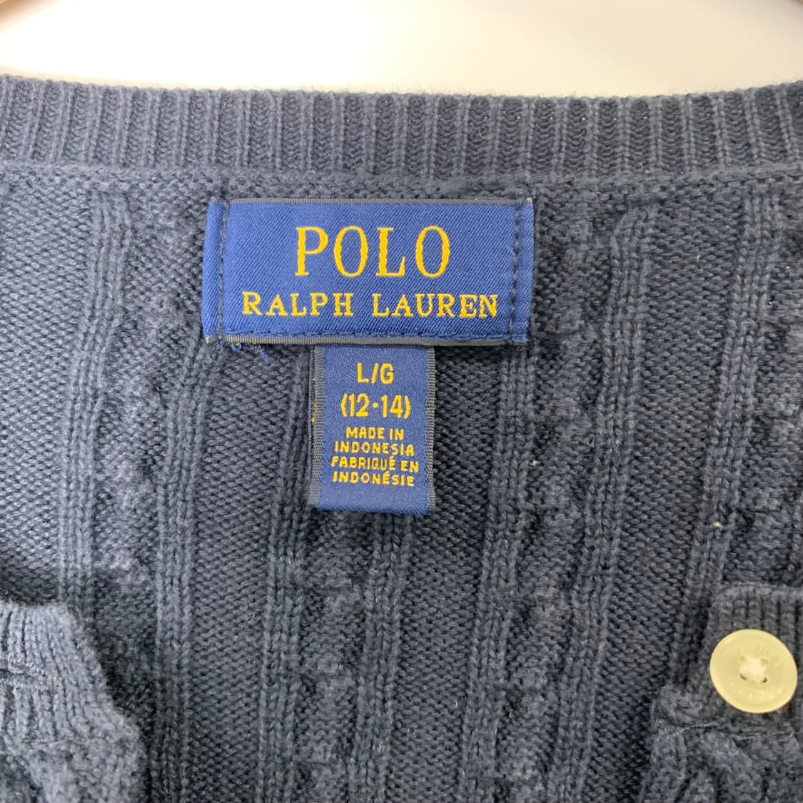 폴로 랄프로렌 꽈배기 케이블 니트 가디건 상품이미지5