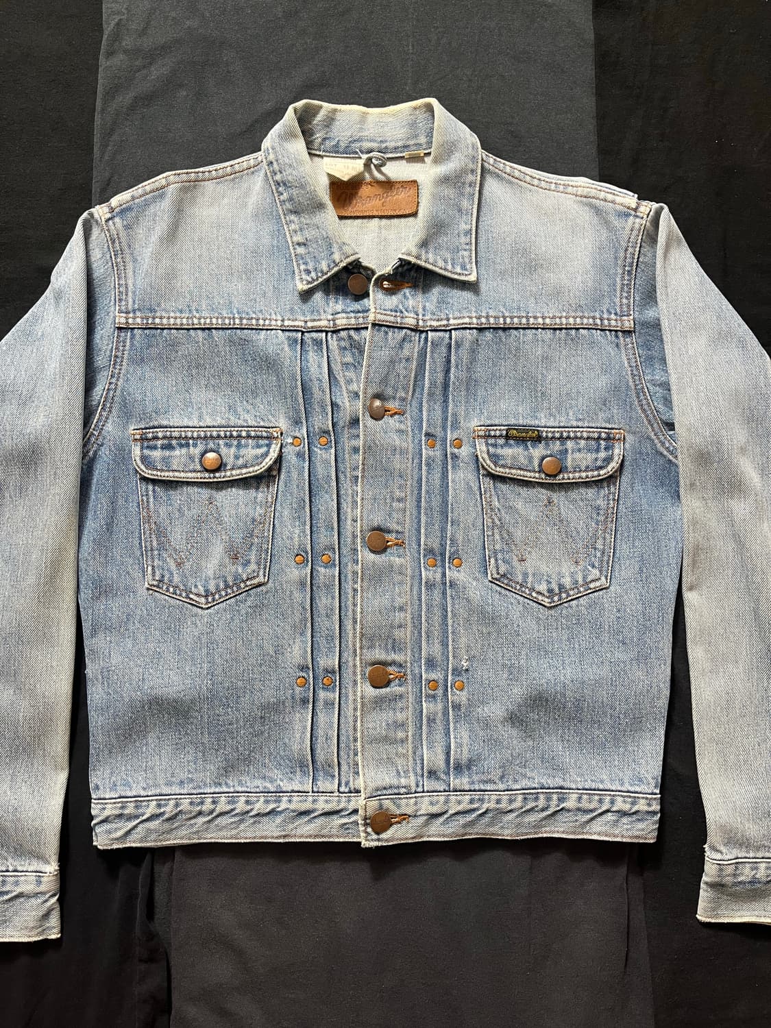 90s 빈티지 랭글러 블루벨 11MJ 웨스턴 데님 트러커 자켓 상품이미지3