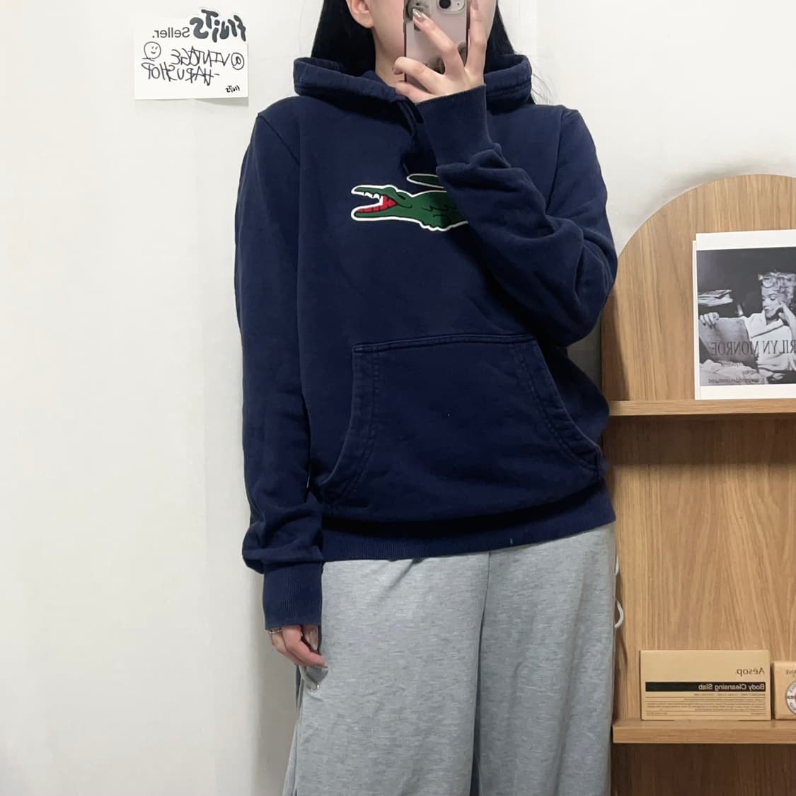 [정품] 라코스테 네이비 후드티 [ 3 ] 상품이미지2