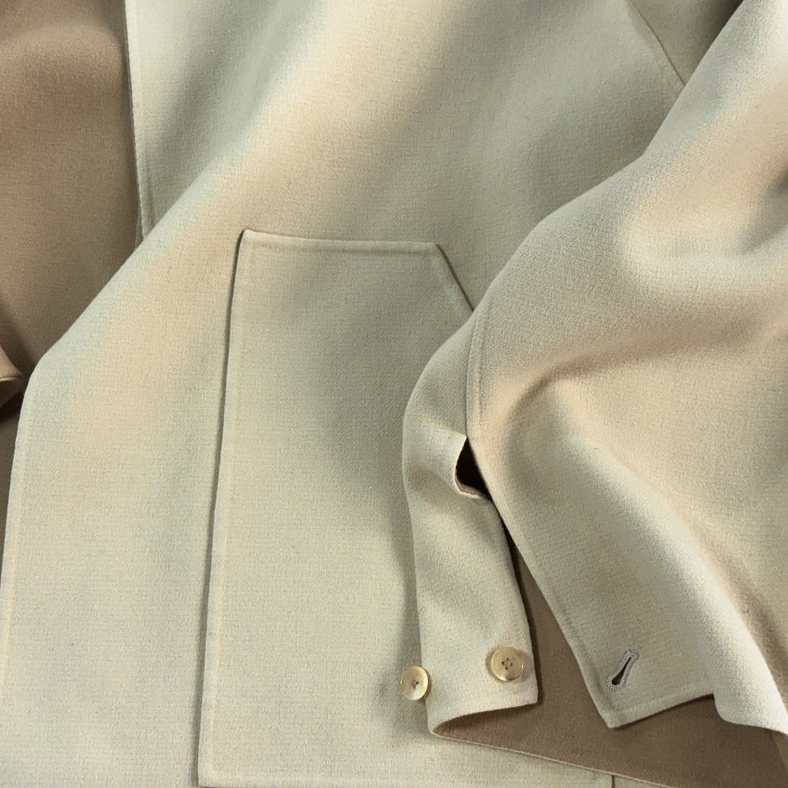 오라리 AURALEE 멜튼 노칼라 블루종 재킷 상품이미지7