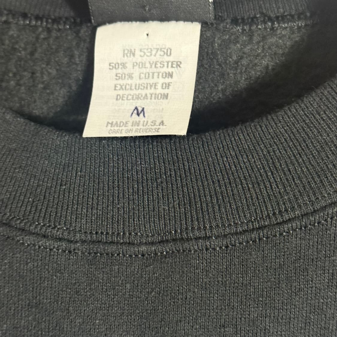 할리데이비슨 맨투맨 블랙 스웻셔츠 USA M 상품이미지3