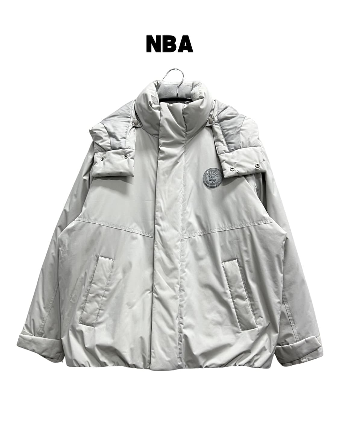 (S) NBA 소로나 씬다운 숏기장 패딩 자켓 라이트그레이 상품이미지1